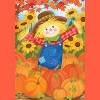 Happy Fall Scarecrow Garden Flag Pumpkins Autumn 18" x 12.5" Briarwood Lane - 3 of 4