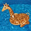Swimline 96" Water Sports Inflatable Giant Giraffe Swimming Pool 2-Person Ride-On Lounger - Brown - 2 of 3