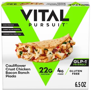 Vital Pursuit High Protein Cauliflower Crust Chicken Bacon Ranch Piada Gluten Free Frozen Meal - 6.5oz - 1 of 4