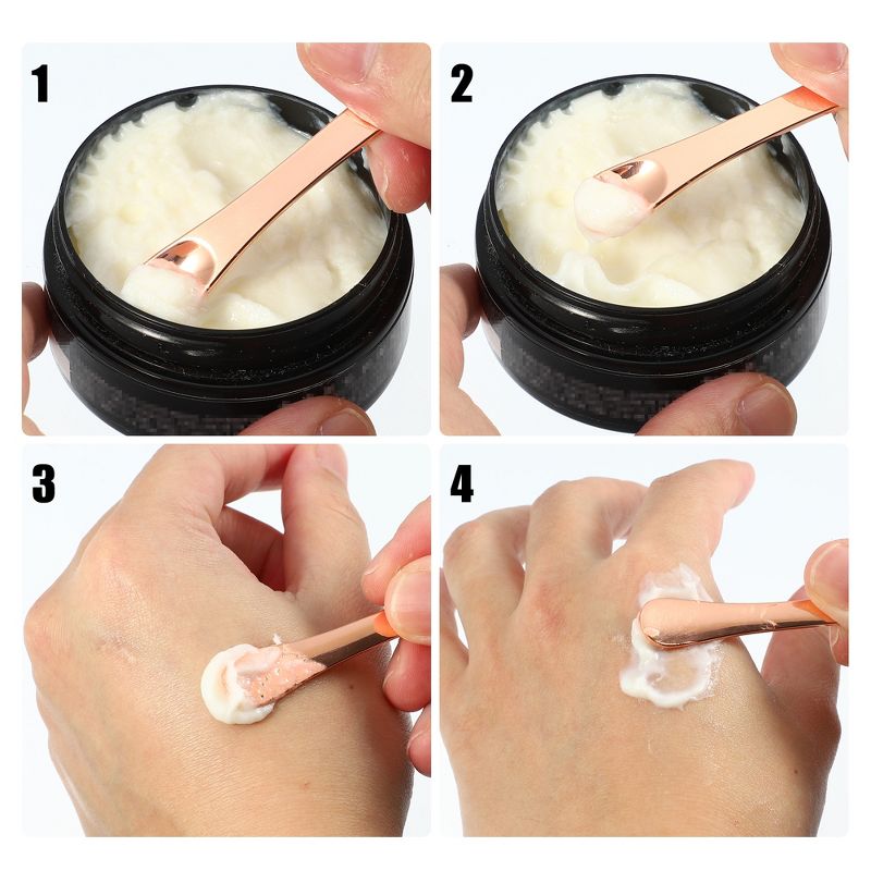 Unique Bargains Eye Cream Massage Sticks Beauty Scoop Makeup Spatula Mini Spoon for Facial Cosmetic Face Cream 2.32"x0.46" 4 Pcs, 5 of 7