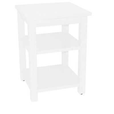HomeRoots 28" White Solid Wood Nightstand