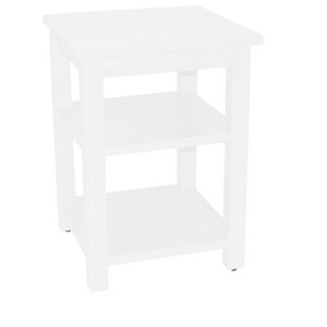 HomeRoots 28" White Solid Wood Nightstand - 1 of 4