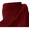 Whisper Organics, 100% Organic Woven Cotton Blanket, Breathable GOTS & Fairtrade Certified, Burgundy - Queen/Full - 2 of 4