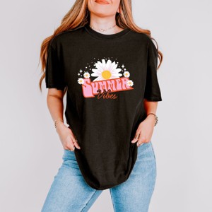 Simply Sage Market Summer Vibes Daisy Garment Dyed Tee - 1 of 4
