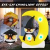 Costway 4.3 x 5.1 ft Inflatable Owl on Moon LED Lighted Halloween Decoration w/ Large Moon & Wizard Owl  w/ Stakes & Sandbags - 4 of 4