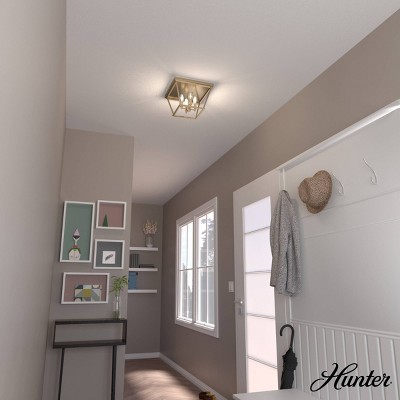 Laurel Ridge Alturas Gold 14" Modern Indoor/Outdoor Flush Mount Light