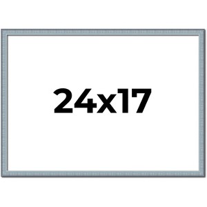 PosterPalooza | Textured Blue Picture Frame - UV Acrylic, Backing Board, Hanging Hardware Included - 1 of 4