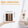 HTUTWOO 4-Layers Rotatable Jewelry Organizer Storage Box, Clear Jewelry Holder Case for Ring Earring Necklaces Bracelets Makeup Hair Accessories - 2 of 4