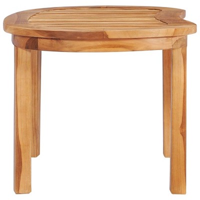 Oval Teak Wood Coffee Table for Indoor/Outdoor Use