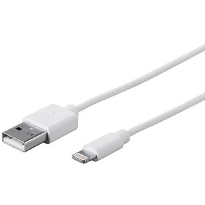 Monoprice Lightning to USB Charge & Sync Cable - 3 Feet - White | Apple MFi Certified for iPhone X, 8, 8 Plus, 7, 7 Plus, 6, 6 Plus, 5S , iPad Pro - 1 of 4