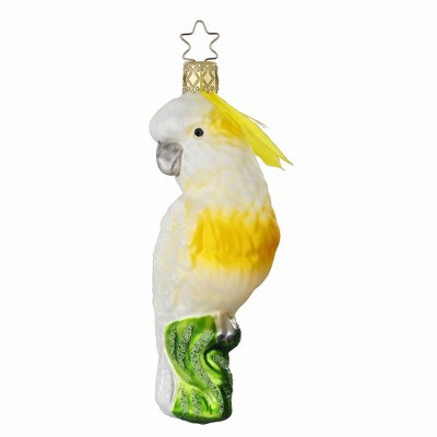 Inge Glas 4.75 In Cockatoo Christmas Ornament Bird Tree Ornaments