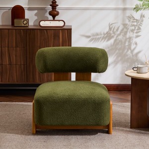 Christopher Knight Home Orla Contemporary Rubberwood Boucle Upholstered Chair - 1 of 4