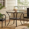 Vynxaria Outdoor  Resin Table All Weather small Coffee Table for Garden Yard Patio Deck Balcony Shed Front Porch - 2 of 4