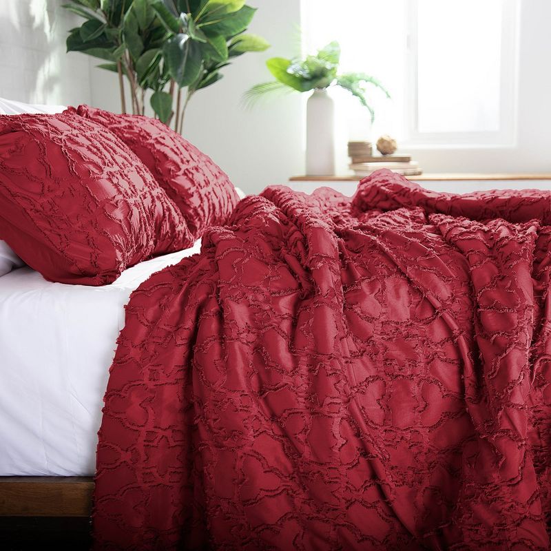 Southshore Fine Living Clipped Jacquard Marrakech Down Alternative Comforter Set, 5 of 8