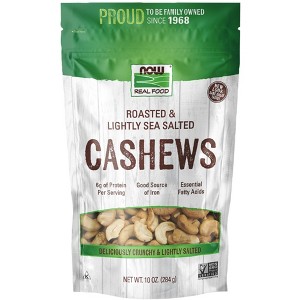Cashews Roasted and Salted by Now Foods  -  10 oz Bag - 1 of 2