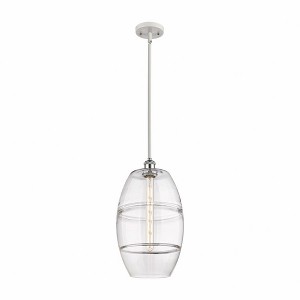 Vaz - 1 Light Stem Hung Mini Pendant In Industrial Style-18.5 Inches Tall and 10 Inches Wide - 1 of 1