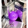 Christmas By Krebs - Plastic Shatterproof Ornament Decoration - Celebration Purple, 6 inch (150mm) [2 Count] - 4 of 4