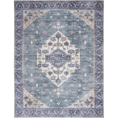 Nourison Washable Brilliance Medallion Indoor Rug