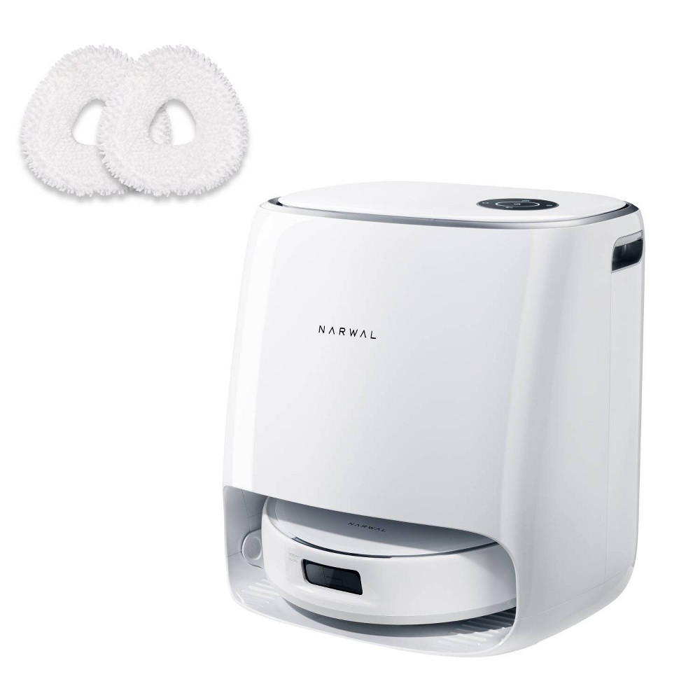 Narwal Freo X Ultra Bonus Cordless Robotic Vacuum White: HEPA Filter, Smart Mapping, Self-Emptying, Pet Hair Pick Up