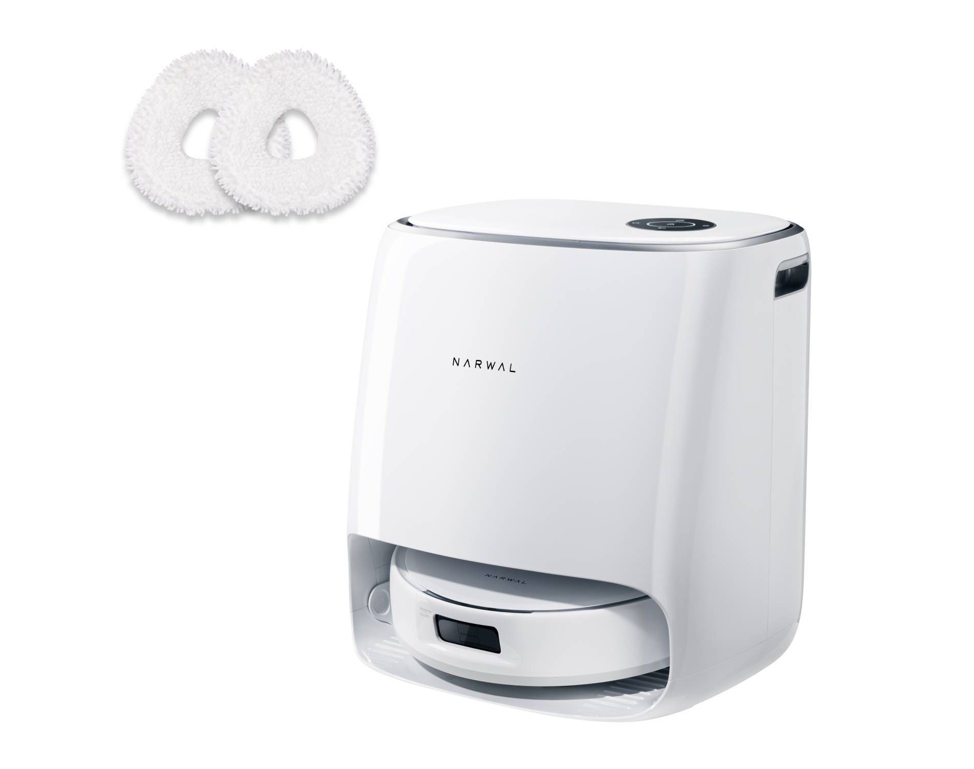 Narwal Freo X Ultra Bonus Cordless Robotic Vacuum White: HEPA Filter, Smart Mapping, Self-Emptying, Pet Hair Pick Up