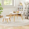 Tangkula Kids Table & Chairs Set Children Multi-Activity Desk & Frog-Shaped Chair Set w/Wooden Legs - 4 of 4