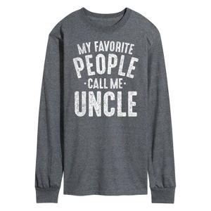 Men's - Instant Message - My Favorite People Call Me Uncle Long Sleeve Graphic T-Shirt - 1 of 4