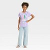Girls' Wicked True Friendship Glitter Short Sleeve Graphic T-Shirt - Light Purple - 4 of 4