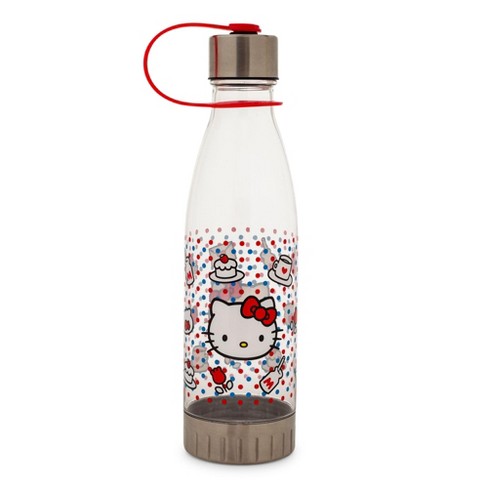 Silver Buffalo Sanrio Gudetama Seriously, I Can't Glass Water Bottle With  Strap | 17.5 Ounces