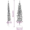 vidaXL Christmas Tree Decoration Slim Artificial Half Xmas Tree with Stand - 4 of 4