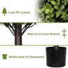 Gulches 2pcs 22in Artificial Boxwood Topiary Ball Trees - Potted Faux Plants, Indoor/Outdoor Decor for Home Garden Entryway Desktop - 3 of 4