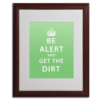 Trademark Fine Art -Megan Romo 'Get the Dirt' Matted Framed Art