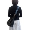 Wrapables Wide Adjustable Crossbody Handbag Strap, Women's Replacement Bag Strap for Purses, Blue Zebra Print - 4 of 4