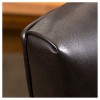 Set of 2 Crown Top Bonded Leather Tufted Dining Chair Brown - Christopher Knight Home: Upholstered, Hardwood Frame - 2 of 4