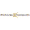 EVERLY JEWELRY | Silver Cubic Zirconia Tennis Bracelet, 7.5 in -Available Metal Color Option - 2 of 4