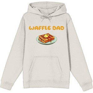 Waffle Dad Dad Jokes for Father's Day Adult Long Sleeve Hoodie - 1 of 2