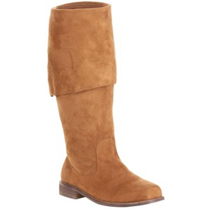 HalloweenCostumes.com Brown Captain Pirate Men's Boots - 1 of 3