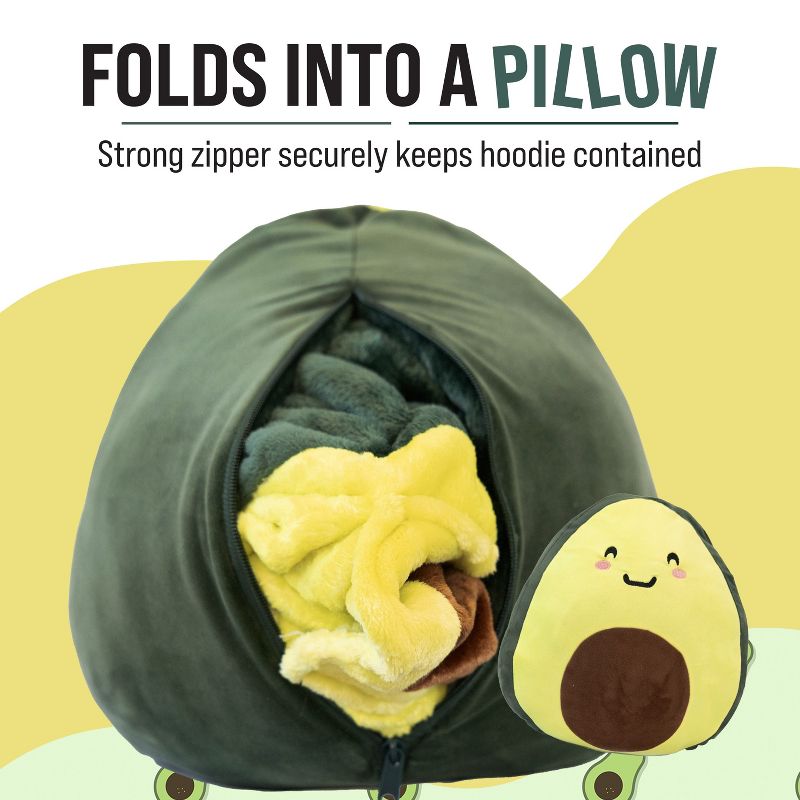 Avocado Snugible Blanket Hoodie & Pillow, 4 of 8