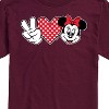 Men's - Disney - Peace Love Minnie Short Sleeve Graphic T-Shirt - 2 of 4
