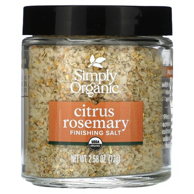 Simply Organic Finishing Salt, Citrus Rosemary , 2.58 oz (73 g)