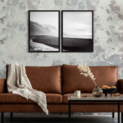 Molten Memories Black Framed Landscape Wall Decor Set