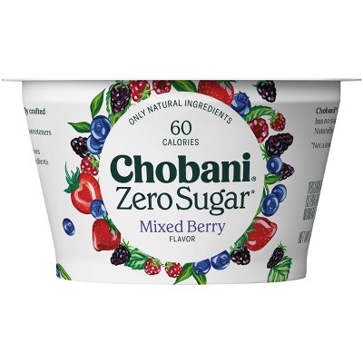Chobani Zero Sugar Mixed Berry Nonfat Greek Yogurt - 5.3oz