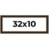 PosterPalooza | Panoramic Ornate Brown Picture Frame - UV Acrylic, Foam Board Backing, Hanging Hardware - 2 of 4