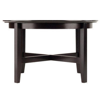 Toby Espresso Medium Wood Round Coffee Table