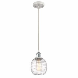 Belfast - 1 Light Cord Hung Mini Pendant In Industrial Style-9 Inches Tall and 6 Inches Wide - 1 of 1