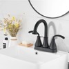 PROOX 4 in. Centerset 2-Handle Bathroom Faucet with Pop Up Drain - 3 of 4