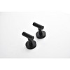 Munora 6-Pack Stainless Steel Bathroom Towel Hooks, No Drill, Matte Black - 4 of 4