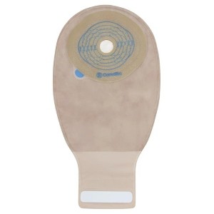 Convatec 416719 Esteem Drainable Pouch 12 in. 2 Sided Comfort Panel Cut-to-Fit Stomahesive InvisiClose Filter Tan 13/16 in.-2 3/4 in. (Box of 10) - 1 of 3