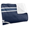 Monmouth University Primary Logo Stripes Silky 50x60 Blanket, 1 Sided - 3 of 4