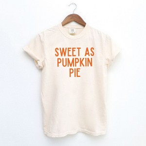 Simply Sage Market Women's Sweet As Pumpkin Pie Short Sleeve Garment Dyed Tee - 1 of 2