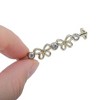 Unique Bargains Rhinestone Butterflies Shoelace Charms Gold Tone 2 Pcs - 3 of 4